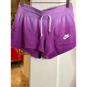 Nike Sweat Running Sprinter Athletic Yoga Ombre Shorts Women's Purple XS 0-2